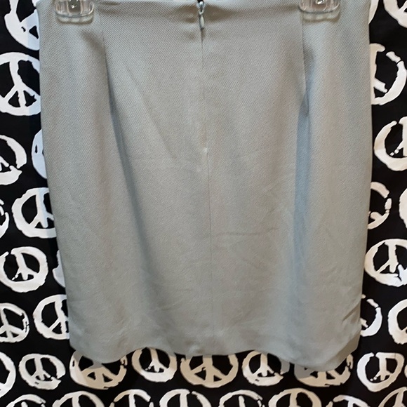 IRIS SINGER 6-BUTTON BLAZER MINT GREEN SKIRT SUIT SZ 6 JKT/SZ 8 SKIRT - Picture 7 of 16